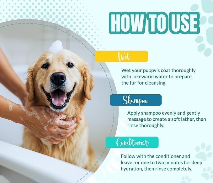 ALFIE'S CHOICE Dog Shampoo for Dry Itchy Skin | Calm & Comfort Shampoo and Conditioner Set | 16 fl oz Each | Lavender, Rosemary & Vitamin E | for Sensitive Skin & All Breeds