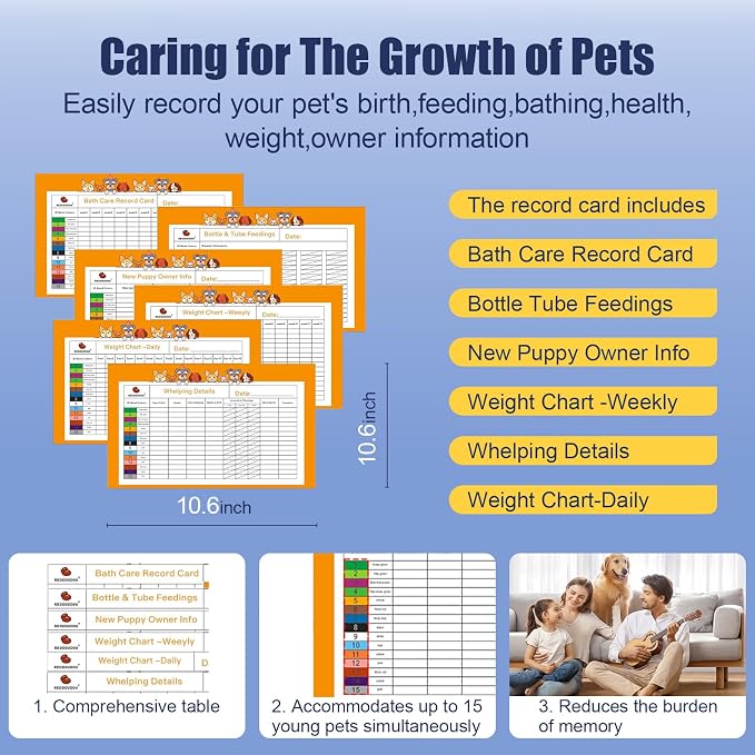 REDDOUDOU 65 Pcs Deluxe Whelping Kit, Delivery of Kitten and Puppy Whelping Kit with Feeding Nipple Stethoscope Aspirator Puppy ID Bands etc Complete Full Kit