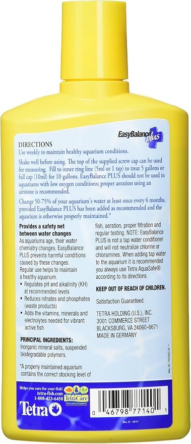 Tetra 77140 EasyBalance PLUS Water Conditioner, 16.9-Ounce