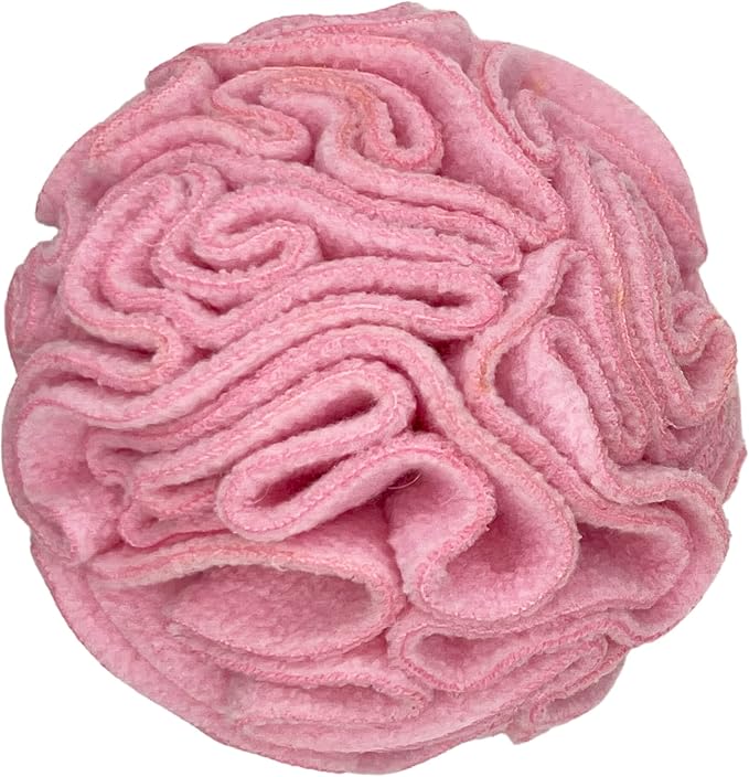 Glory To Dog Puppy and Small Breed Snuffle Interactive Foraging Dog Puzzle Ball Toy Pink