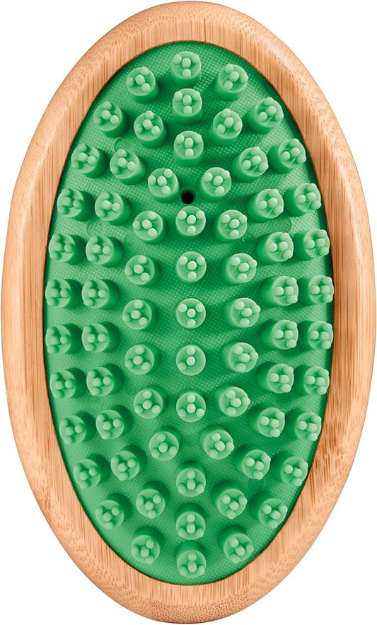 ARTERO Laika - Green Rubber Mitt. Rubber mitt Body and Handle. Firm Grip System for Effective Brushing. Micro Rubber prongs for Removing Shedding Hair in Dogs and Cats.