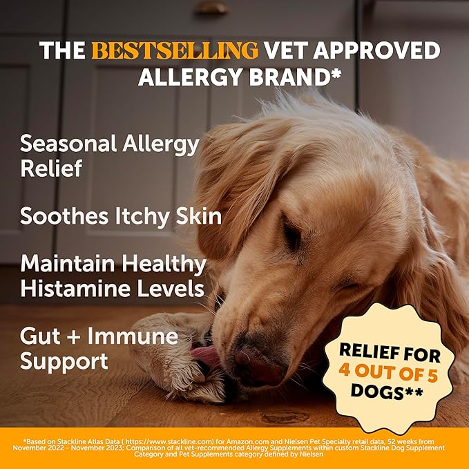 Digestive Probiotics for Dogs + Allergy Support Soft Chew Supplement Virtual Bundle - Probiotics, Digestive Enzymes, Salmon Oil and Omega 3 Fish Oil, Itch Relief for Dogs, Coat and Skin Health