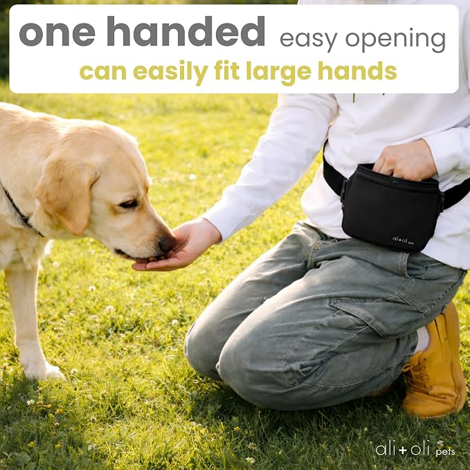 Ali+Oli Pets Dog Training Bundle – Silicone Treat Pouch with Magnetic Closure + Paw and Nose Balm for Dogs and Cats