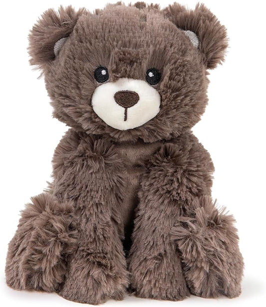 Calming Plush Dog Toy with Squeaker, Ultra-Soft Floppy Cuddle Companion, Coconut Scented, Bear, Small, 7.9”