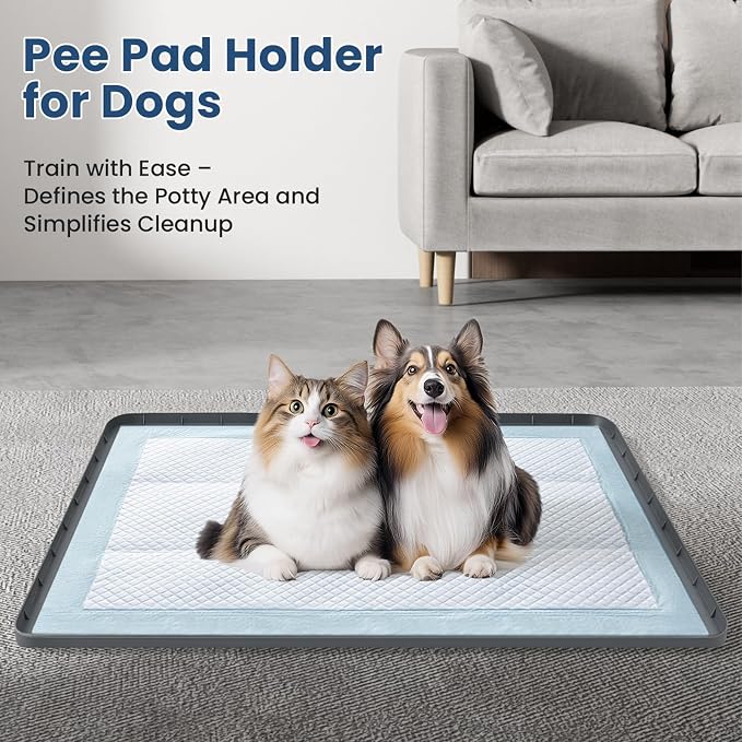 Large Pee Pads for Dogs 40" x 28" Non-Slip Silicone Pet Mat Washable Reusable for Floor Protector Potty Training Under Dog Crate Cat Litter Box