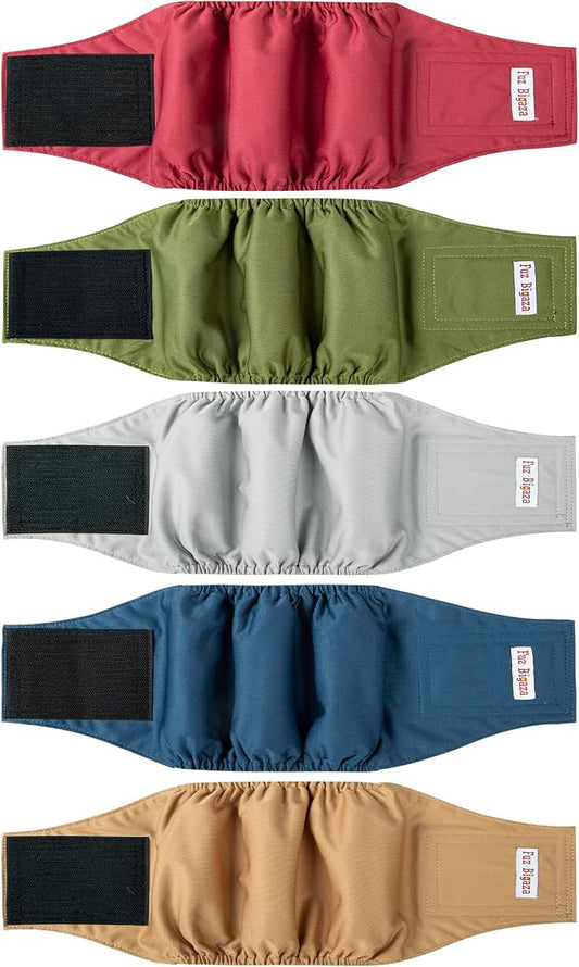 Male Dogs Diapers, Washable Reusable High Absorbing Boy Belly Bands Doggy Wraps Panties Doggie Puppy Pooping Potty Training Incontinence Marking XX-Large(5 Pack)
