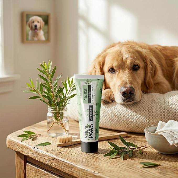 Tea Tree Oil So Strong Dental Care Dentapaste with Brush for Dogs & Cats 50gm