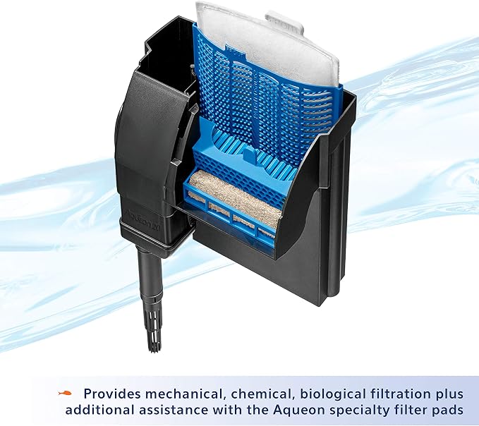 Aqueon QuietFlow 20 LED PRO Aquarium Fish Tank Power Filter For Up To 30 Gallon Aquariums