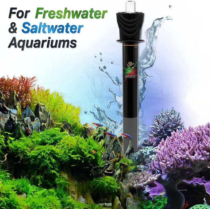 Glass Aquarium Heaters with Advanced LED Temperature Control System - for Fresh & Saltwater Aquariums (300 Watts / 90-125 Gallons)