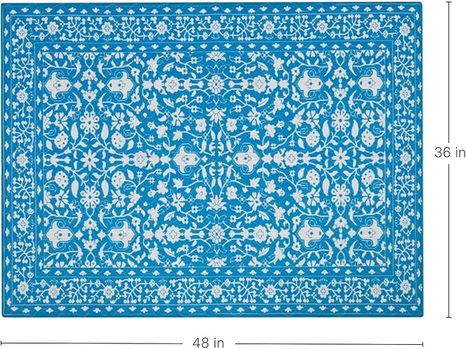 Lovewag Pets Washable Dog Pee Pads, 36" x 48", Waterproof, Non-Slip, Super Absorbent, Reusable Machine-Washable, 2-Pack (Teal Paradise)