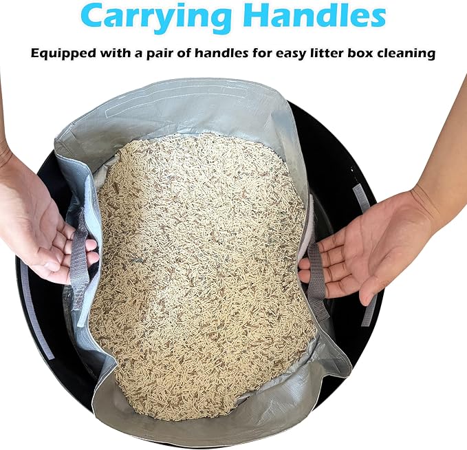 Cat Litter Box Liners for Hidden Plant Litter Box with Carrying Handles, Waterproof and Leak Proof (6 Pack)