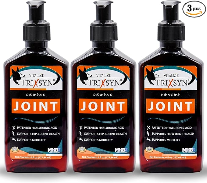TRIXSYN Canine - Dog Hip and Joint Supplement - Liquid Hyaluronic Acid HA for Dog - Patented Liquid Formula for Senior Dogs - MHB3 Hylauronan - 6 fl oz (3)