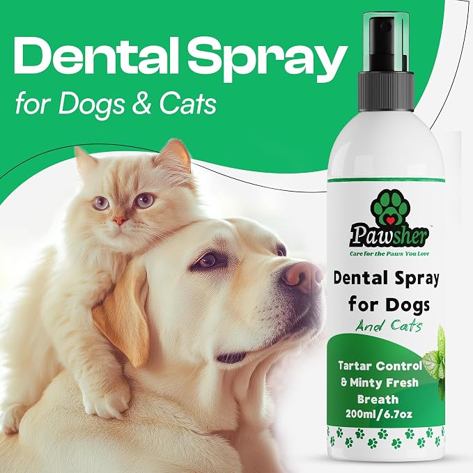 Cat Care Essentials: Cat Teeth Cleaning & Breath Freshener | Paw Balm Lick Safe | Fur Freshener Spray & Deodorizer Perfume | Refreshing & Calming Lavender Scent for in Between Baths