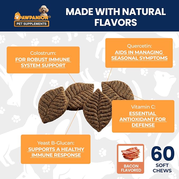 Allergy Soft Chews for Cats Itchy Skin Relief 60 Count