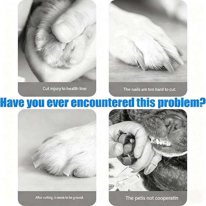 Silent Groom Pro Pet Nail Grinder| Low Noise Quiet Claw Trimmer for Dogs, Cats and Other Animals | Safe & Stress Free Nail Grooming, Ideal for Sensitive Dogs of All Breeds & Sizes (White)