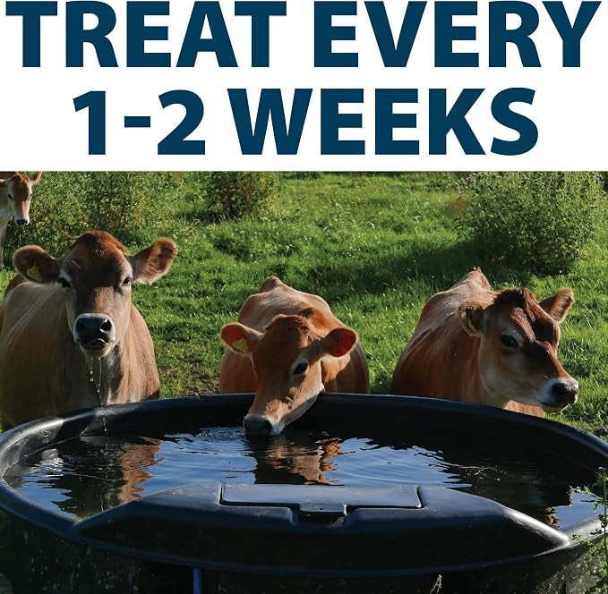 Airmax Stock Tank Defense, Livestock Water Trough Cleaner, Clean Drinking Tanks for Horse, Cattle, Goat & Chicken, Safe & Easy-to-Use Cleaning Tablet Treatment for Farming & Agricultural Use, 6 Tabs