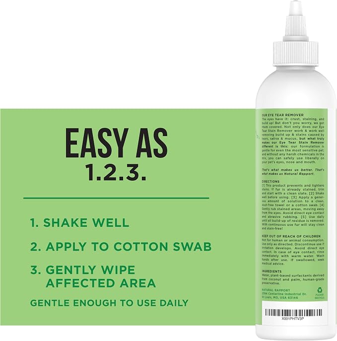 Natural Rapport Dog Tear Stain Cleaning Bundle