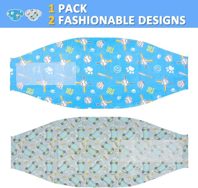 Dono Dog Diapers Male 40ct, Widened Disposable Male Dog Wraps, Super Absorbent Doggie Belly Bands with Wetness Indicator, Leak-Proof Puppy Pampers for Incontinence Excitable Urination, X-Small