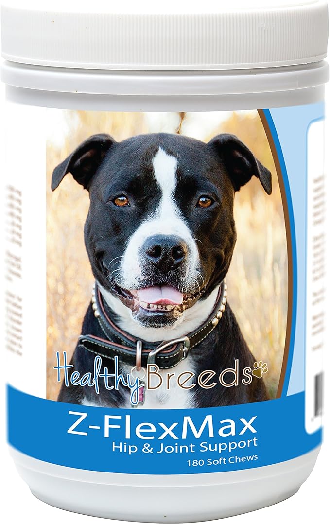 Healthy Breeds Pit Bull Z-Flex Max Dog Hip and Joint Support 180 Count
