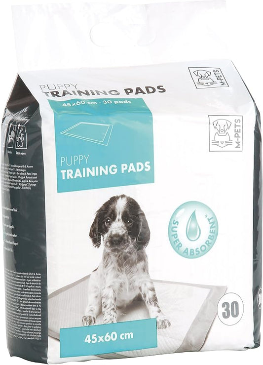 M-PETS Puppy Training Pads for Dogs – Leakproof Fast-Drying Puppy Pee Pads with Odor Control & Clean Paws Technology (30, 45 x 60 cm)