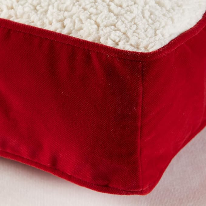 Happy Hounds Bella Orthopedic Rectangle Cat Bed, Crimson
