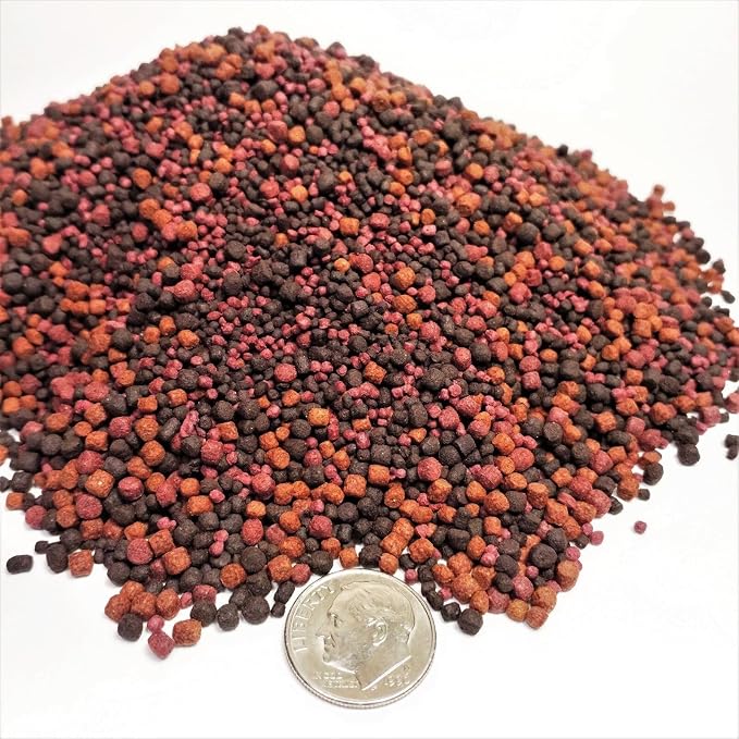 12-Types of Floating/Sinking Blackworm & Intense Coloring Pellets of Mixed of 1mm, 2mm, 3mm Ideal for All Tropical Fish. Premium Tropical Fish Pellet Foods. GB-1000-2.5-lbs