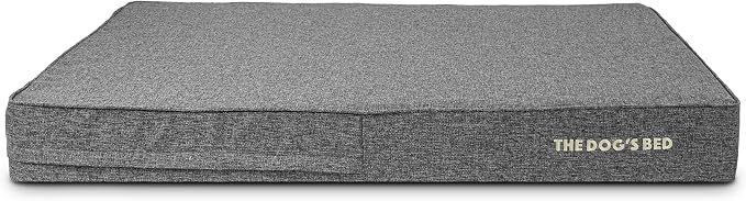 The Dog’s Bed Replacement Outer Cover, Linen Fabric, Grey Linen, XXL, 6-Inch