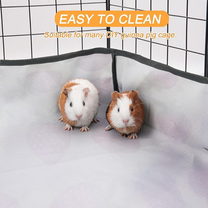 Guinea Pig Cage Liner，Washable Waterproof Oxford Cloth Cage Liners for Small Animals,Hamster Chinchilla Hedgehog Rabbit and Other Small Animals Not Include Cage(36x72 inches)