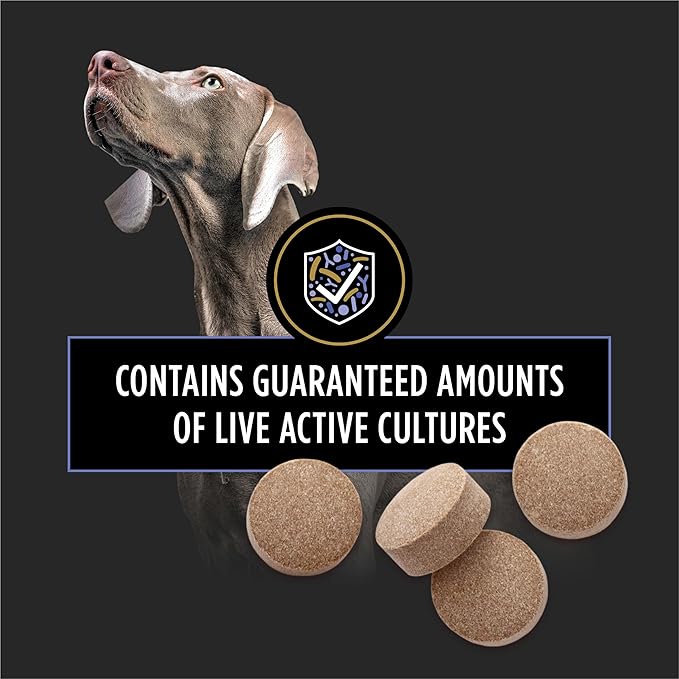 Pro Plan Veterinary Diets FortiFlora Chewable Probiotic Tablets for Dogs and Puppies, Digestive Health Support for Occasional Diarrhea Management, 45-Count
