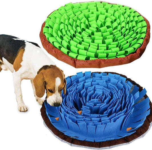 2-Pack Snuffle Mat for Dogs, Adjustable Size Encourages Natural Foraging Skills for Cat and Rabbit or Other Pet