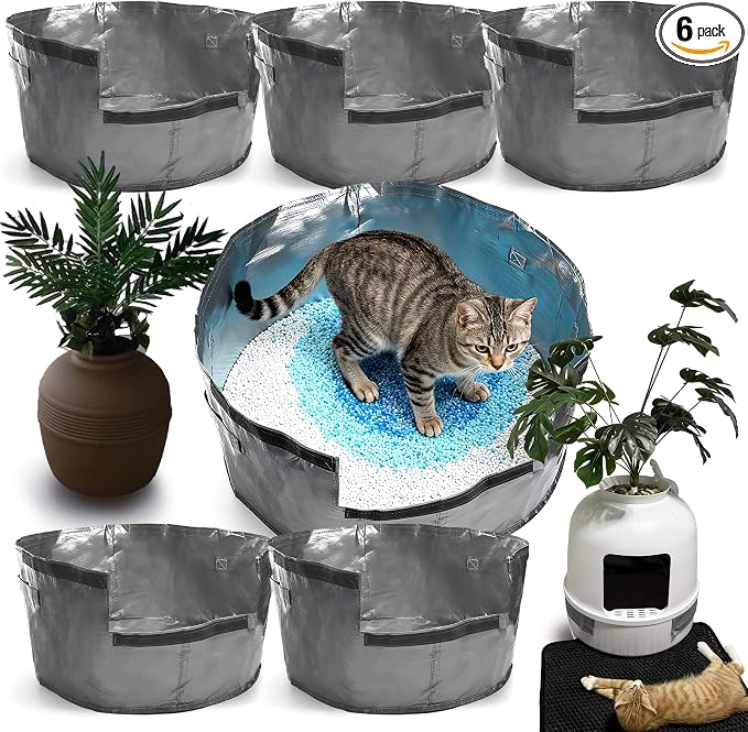 Purifylogix 6PCS Cat Litter Box Liners for Hidden Cat Litter Box | Leakproof Waterproof Non-Slip Liner, Reusable & Washable, Scratch-Resistant, Machine Washable