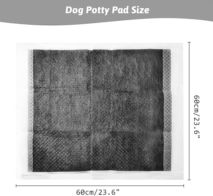 Dog Pee Pads Charcoal Puppy Pads Dog Pee Training Pads Super Absorbent & Leak-Proof Disposable Pet Piddle and Potty Pads for Puppies | Dogs | Doggie| Cats | Rabbits