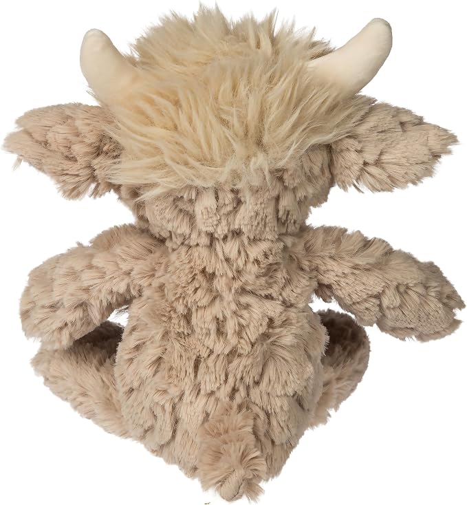 Mary Meyer Putty Nursery Stuffed Animal Huggable Soothing Soft Toy, 11-Inches, Brown Highland Cow