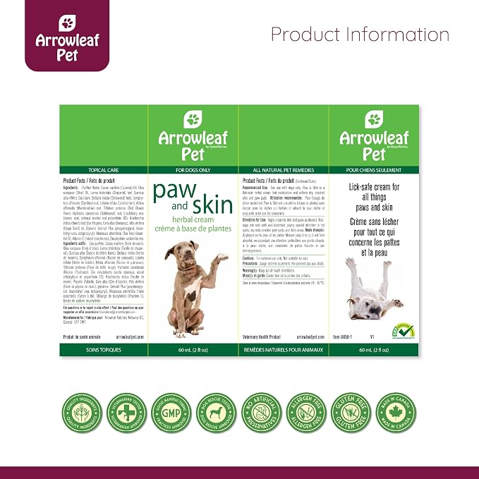 Paw & Skin by NaturPet Inc Soothing Balm for Dogs | All-Natural Wound Care | Bites, Paw Protection, Nose Balm, Hot Spots | 60mL