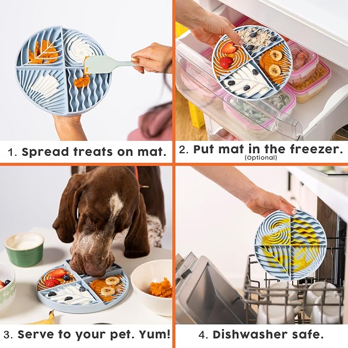 Paradise 3-Pack Bundle – Dog Lick Mats for Slow Feeding & Anxiety - Non-Slip Silicone Slow Feeders with Suction Cups - Dishwasher Safe Pet Dishes for Grooming, Training, and Boredom Relief