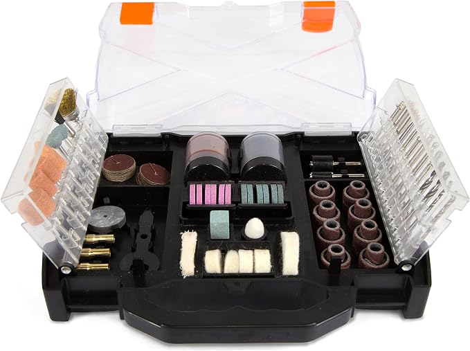 WEN 230151A 150-Piece Rotary Tool Accessory Kit with Carrying Case