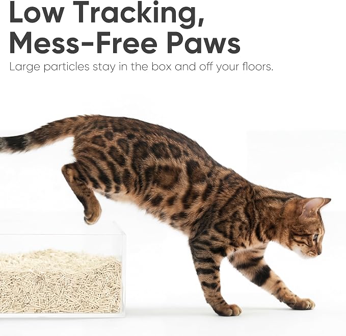 FUKUMARU Tofu Cat Litter - Natural Lightweight Mixed Corn Cat Litter Pellets, Dust Free Quick Clumping, Effective Odor Control, Flushable, Low Tracking, 12lb (2 Packs)