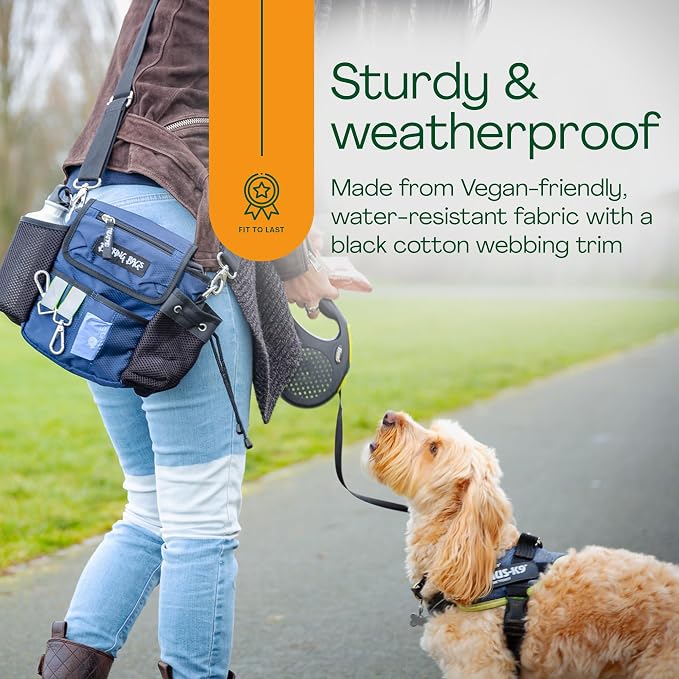 | The Original Dog Walking Bag | As Seen On Dragons’ Den | Lightweight & Practical Design | Carry Dog Toys, Dog Treats, Poop Bags & More With Ease | Extendable Shoulder Strap & Waistband