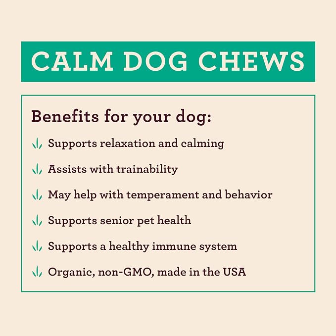 Hemp Well Calm Dog Soft Chews Relieves Anxiety, Calms and Relaxes Your Dog, Aids in Stress Relief and Behavioral Issues, Organically Sourced (2 Pack (120 Chews))