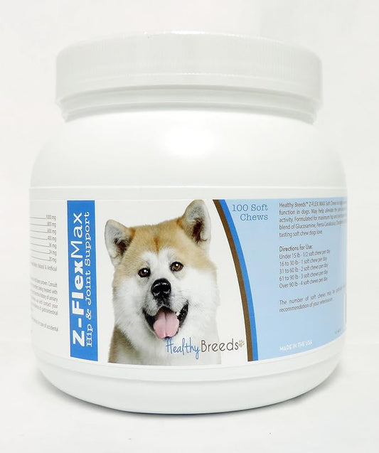 Healthy Breeds Akita Z-Flex Max Hip & Joint Soft Chews 100 Count