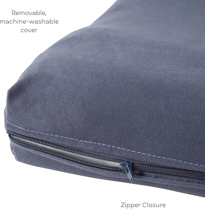 Happy Hounds Cooper Deluxe Reversible Crate Pad - Extra Small - Denim