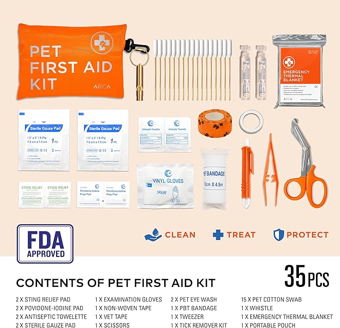 ARCA PET Dual First Aid Kit Bundle – Home, Travel, and Outdoor Emergency Essentials