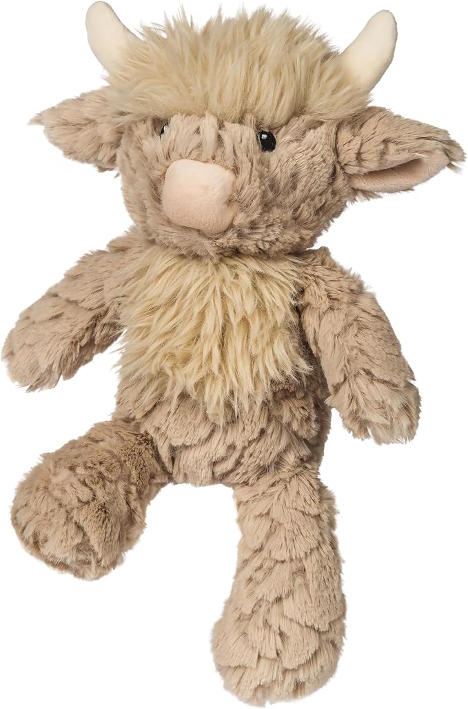Mary Meyer Putty Nursery Stuffed Animal Huggable Soothing Soft Toy, 11-Inches, Brown Highland Cow