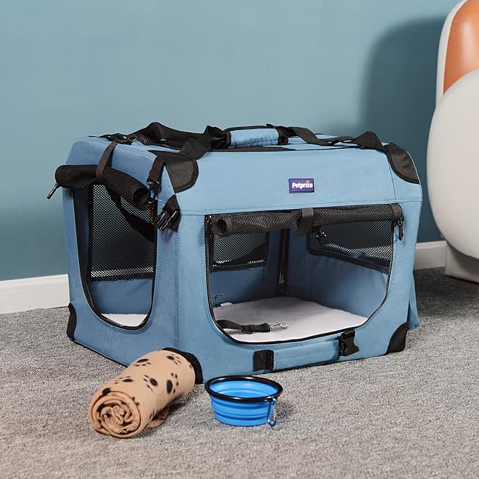 Two Different Colored Dog Crate for Multiple Pets