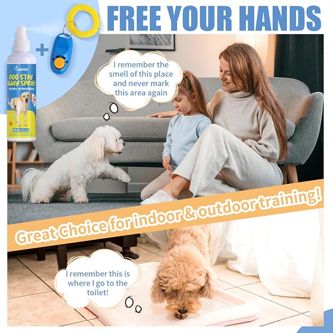 8 Oz Solution to Keep Dogs from Marking Indoors, Behavior Support Spray to Stop Dogs from Marking Their Territory, Gentle and Effective Pet Behavior Aid