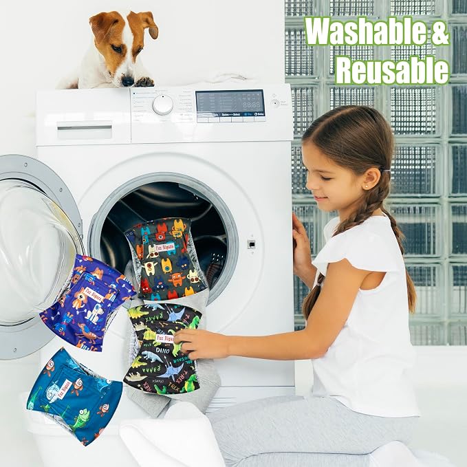 Male Belly Bands Dogs Diapers(4 Pack), Washable Reusable High Absorbing Boy Doggy Wraps Panties Doggie Puppy Pooping Potty Training Incontinence Marking Pañal para Perro Large