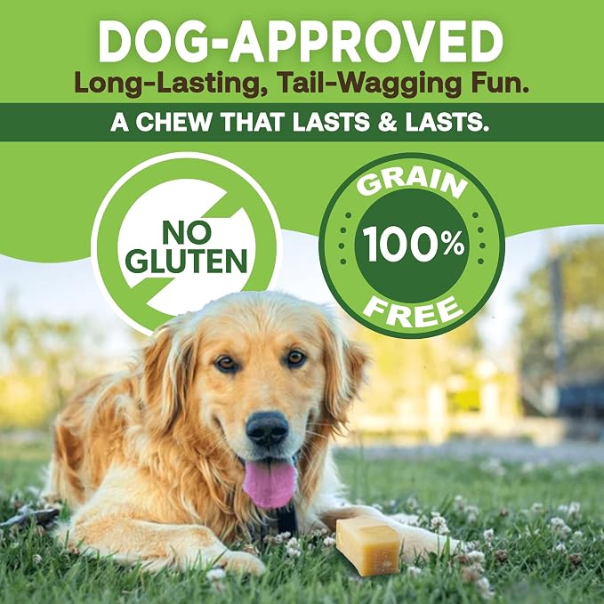 EcoKind Yak Cheese Himalayan Dog Chews, Yak Chews for Small Dogs, Long Lasting Bone for Aggressive Chewers, Only 3 Ingredients, Natural High Protein Treats, No Additives, Lactose Free, Small - 4 Chews