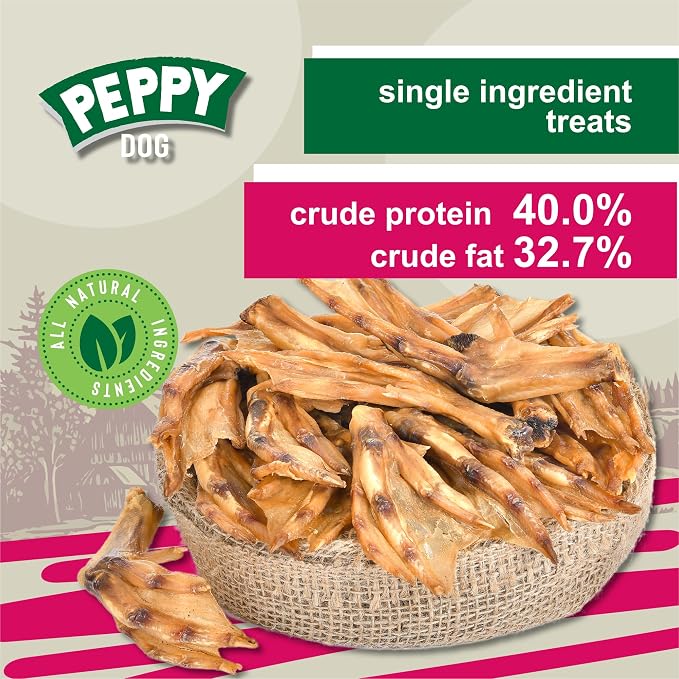 All Natural Duck Feet Dog Treats (20 pcs) | Dehydrated for Freshness | Supports Joint Health with Glucosamine and Chondroitin | Promotes Dental Hygiene | Perfect for Small and Medium Dogs