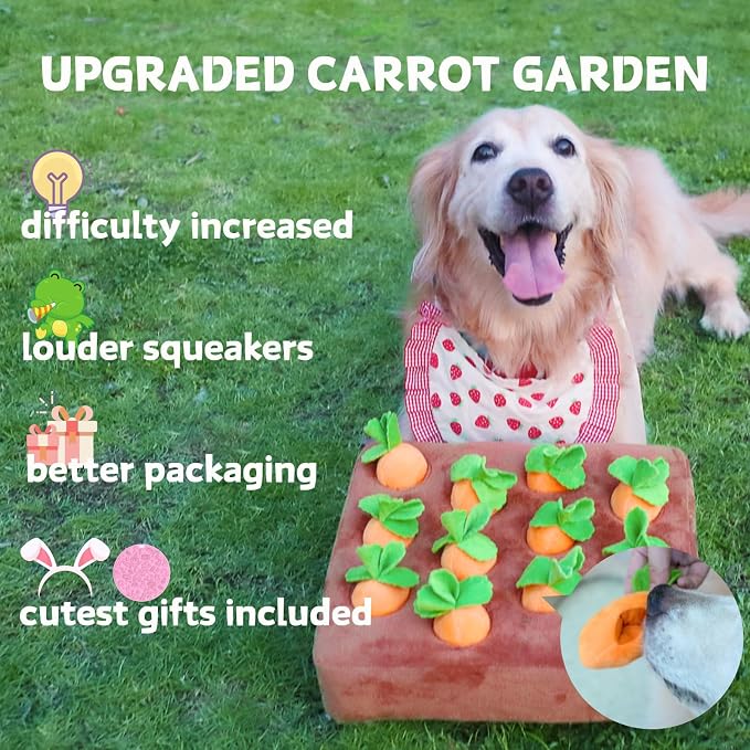 CECE PAW Carrot Treat Puzzle + Lick Mat + Catnip
