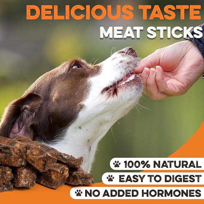 BRUTUS & BARNABY Dehydrated Lung Dog & Cat Treats, 12oz – USA Organ Meat Stick (Beef & Turkey Lung, Liver), High Protein Pet Snack